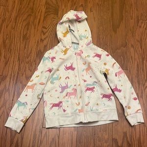 Girls Unicorn Hoodie 7/8